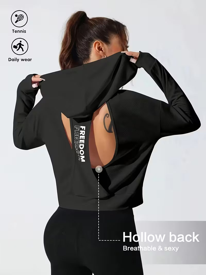 European and American Fashionable Versatile Hooded Sweatshirt
