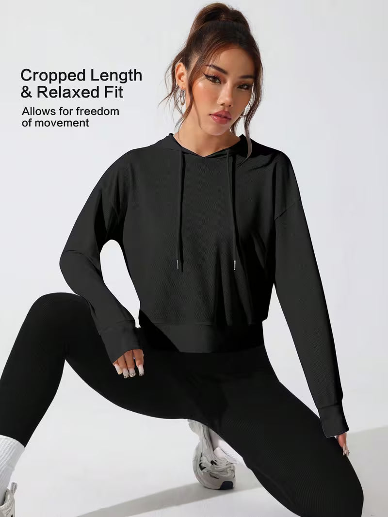 European and American Fashionable Versatile Hooded Sweatshirt
