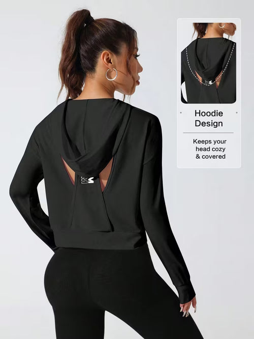 European and American Fashionable Versatile Hooded Sweatshirt