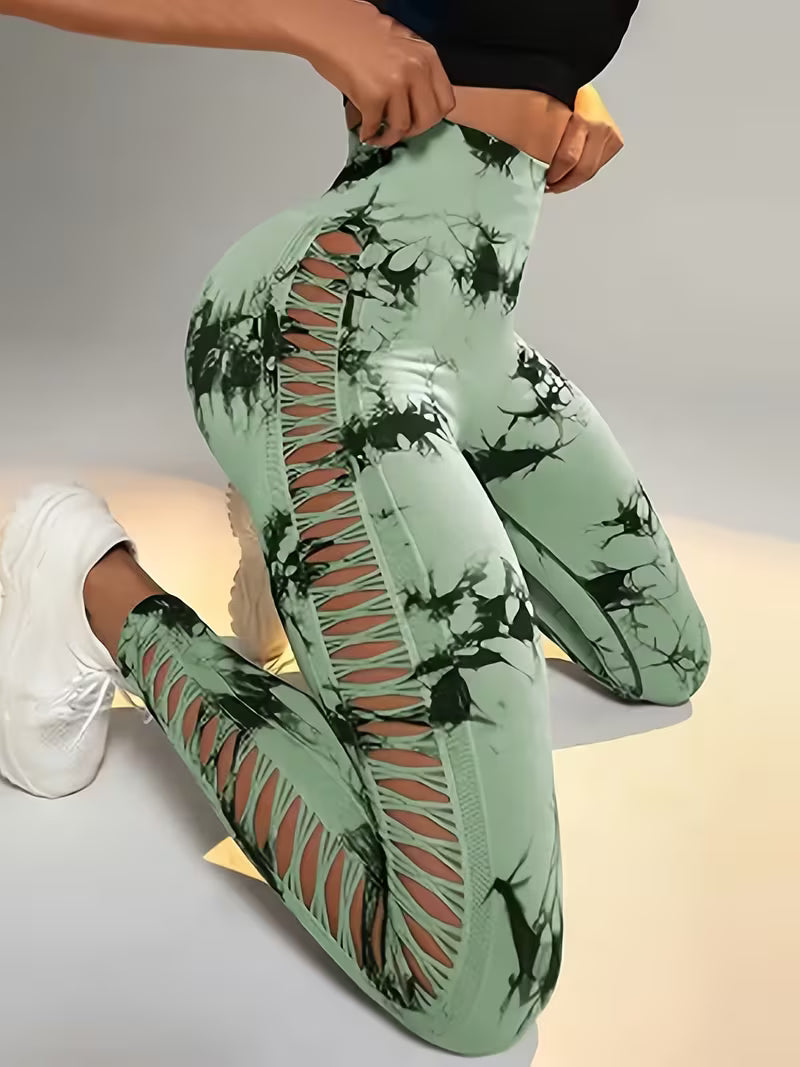 Women's high-waisted yoga shorts